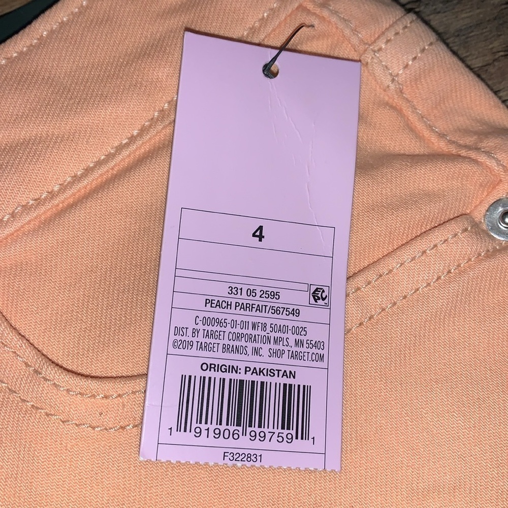 Wild Fable High-Rise‎ Shorts.  Size 4.  NWT.  Peach Parfait. - Picture 2 of 5